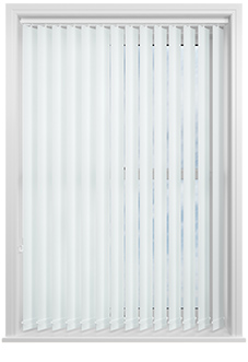 Trinity (FR Blackout), Milk White - Vertical Blind